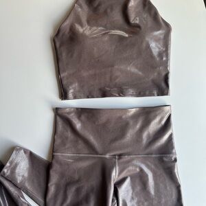Old Navy metallic active set